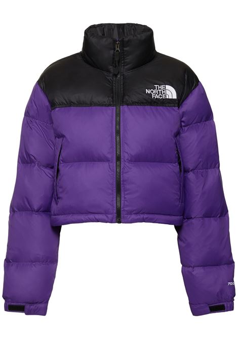 piumino nuptse short donna viola in poliestere THE NORTH FACE | NF0A5GGES961